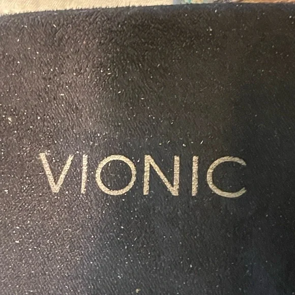 Vionic Black Sandals Double-Strap Casual Slip-On - Picture 7 of 7